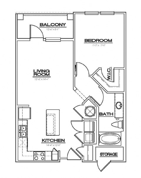 a floor plan of a small house with a bedroom and a bathroom